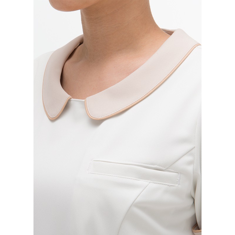 LH6237 ワンピース オフホワイト チャコール NAGAILEBEN Beads Berry ナガイレーベンビーズベリー