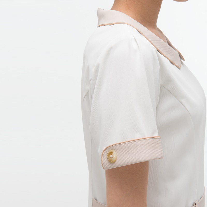 LH6237 ワンピース オフホワイト チャコール NAGAILEBEN Beads Berry ナガイレーベンビーズベリー