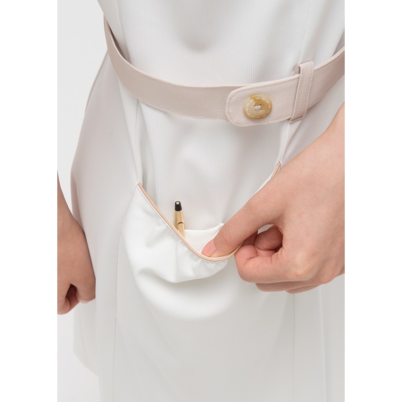 LH6237 ワンピース オフホワイト チャコール NAGAILEBEN Beads Berry ナガイレーベンビーズベリー