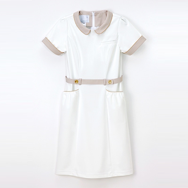 LH6237 ワンピース オフホワイト チャコール NAGAILEBEN Beads Berry ナガイレーベンビーズベリー