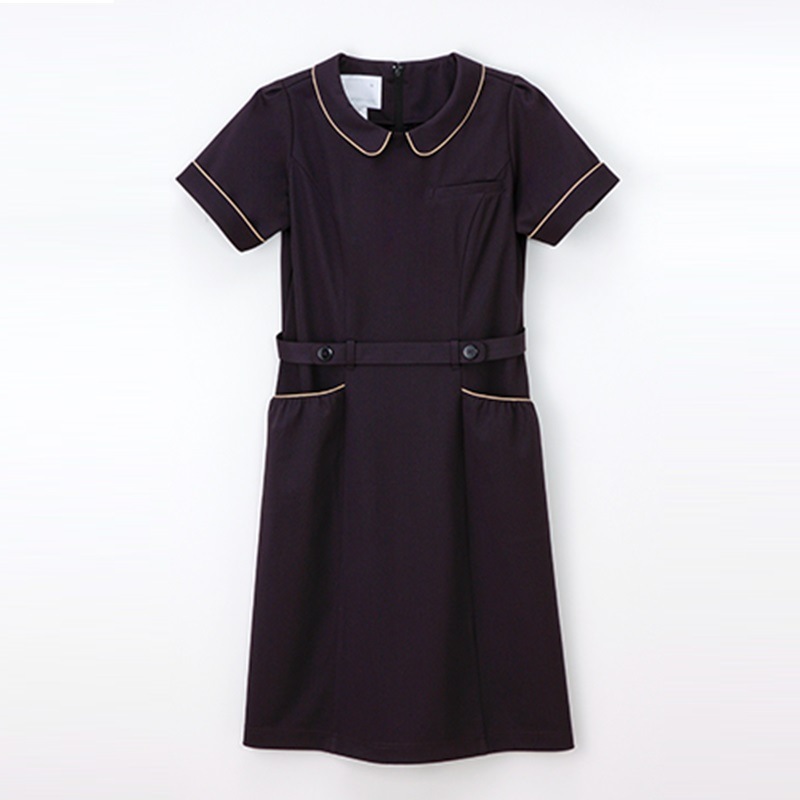 LH6237 ワンピース オフホワイト チャコール NAGAILEBEN Beads Berry ナガイレーベンビーズベリー