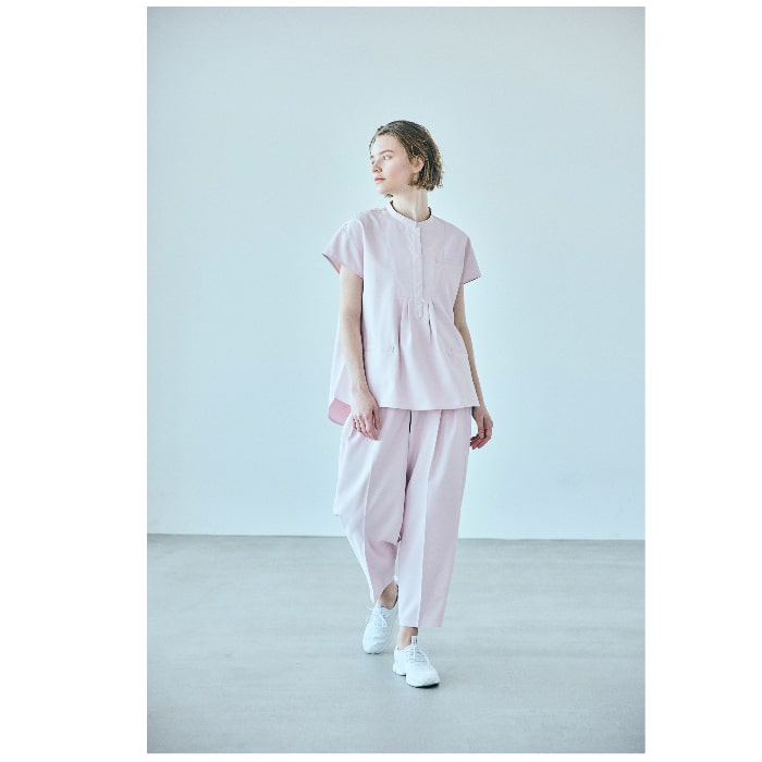 JILL STUART チュニック トップス ダイアゴナル スタンドカラー