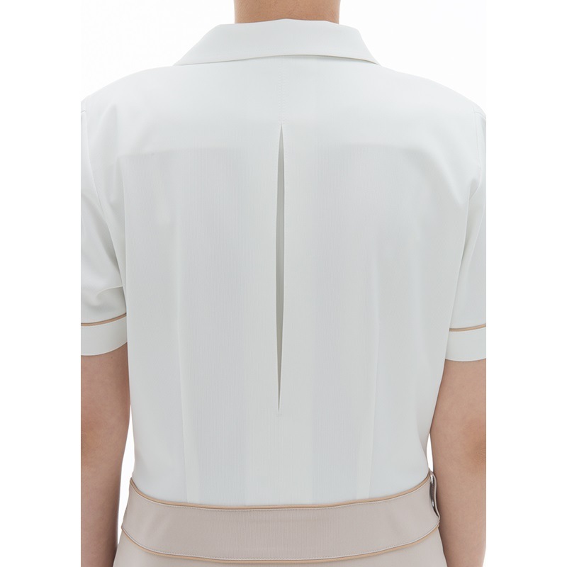 LH6277 ワンピース  チャコール オフホワイト NAGAILEBEN Beads Berry ナガイレーベンビーズベリー