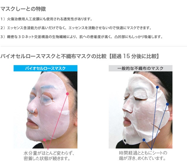 noa noa Luxe（ノア ノア リュクス）バイオセルロースマスク 5枚入の