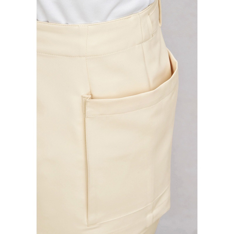 E-3090 エプロン (2色 ライトベージュ ブラック) SHIROTA(シロタ)