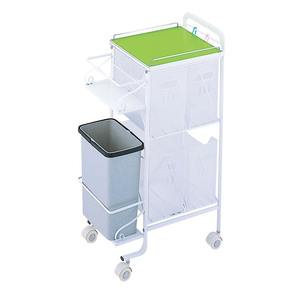 シャンプーストッカーワゴン 5色 タオル収納大容量 タオル40枚ガーゼ40枚収納 メンテナンスキャスター 日本製