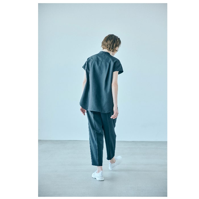 JILL STUART チュニック トップス ダイアゴナル スタンドカラー ネイビー（４サイズ）