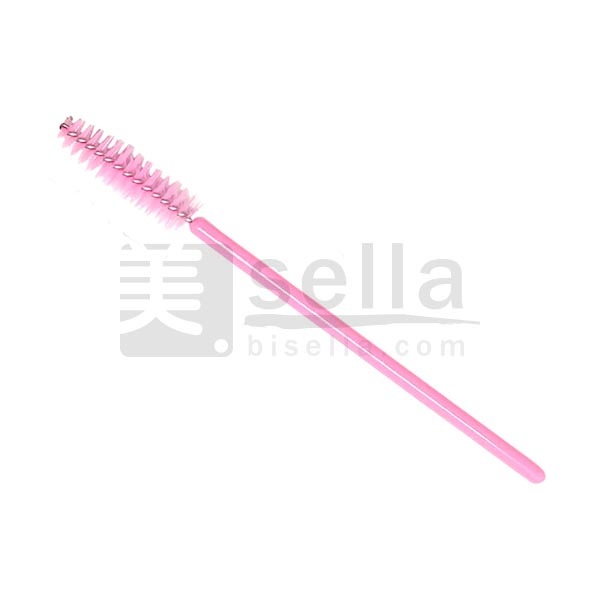 スクリューブラシ 50本セット ブラック/ピンク 使い捨てまつ毛スクリューブラシ メイクブラシ アイブロウブラシ