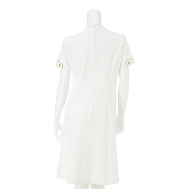 LH6287 ワンピース オフホワイト チャコール NAGAILEBEN Beads Berry ナガイレーベンビーズベリー