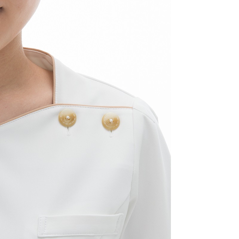 LH6287 ワンピース オフホワイト チャコール NAGAILEBEN Beads Berry ナガイレーベンビーズベリー