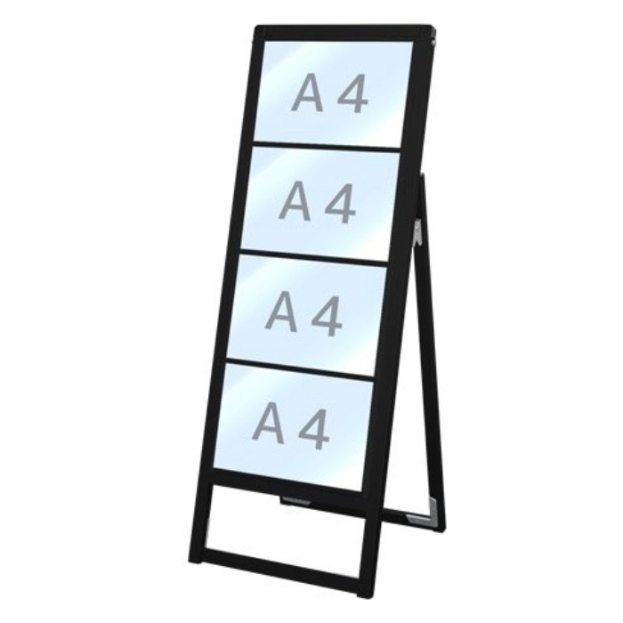 ブラックバリウスカードケーススタンド看板 A4横4片面