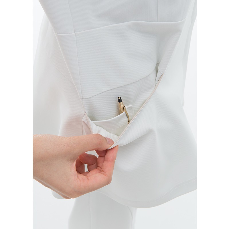 LH6212 チュニック オフホワイトネイビー NAGAILEBEN Beads Berry ナガイレーベンビーズベリー