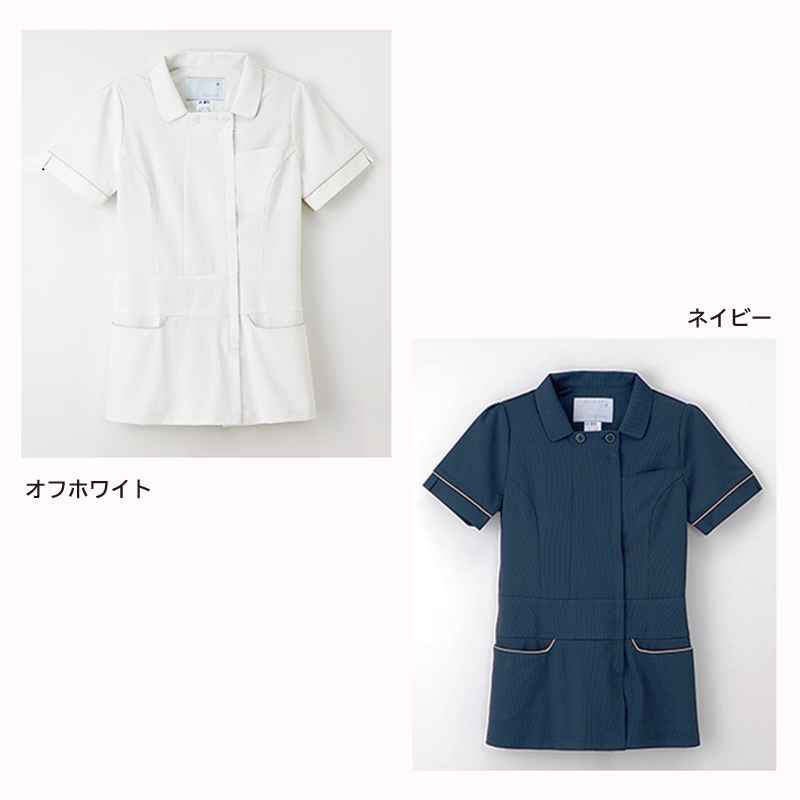 LH6212 チュニック オフホワイトネイビー NAGAILEBEN Beads Berry ナガイレーベンビーズベリー