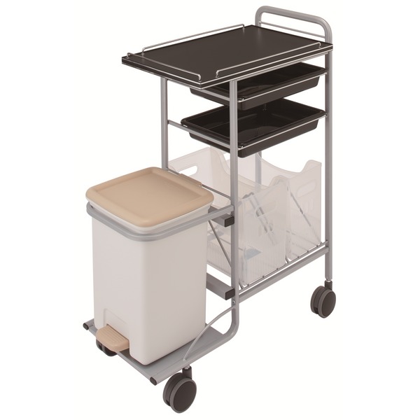 マルチ ナースワゴン キャスター付 C-370 3段 高さ89×幅65.5×奥行33cm