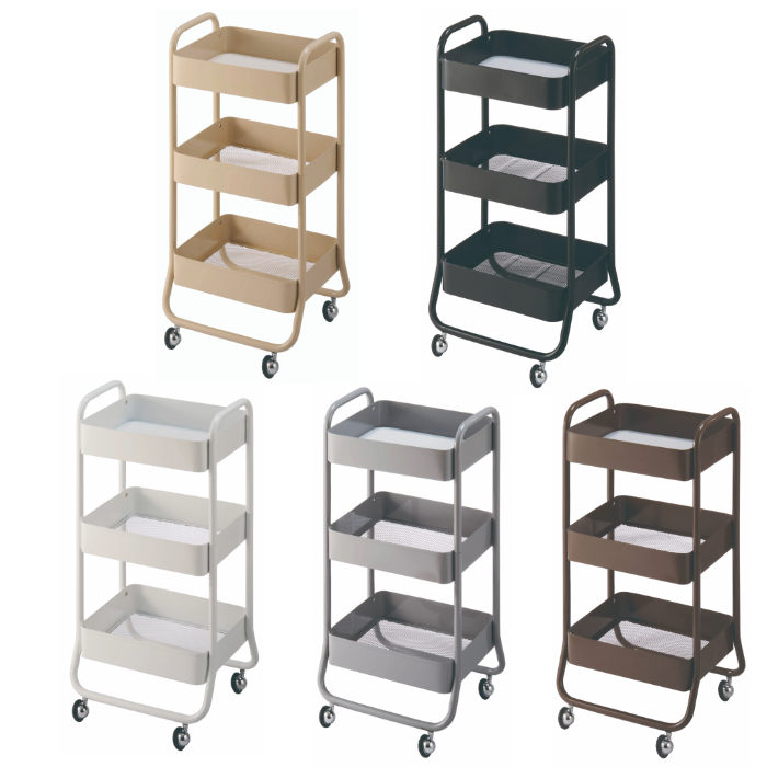 C-580メッシュワゴン (下敷き1枚付き) ほこりが溜まりにくい 5色 日本製