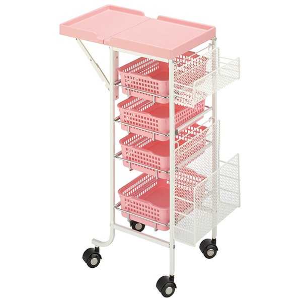 カウンターワゴン C-196 5段 カラー4色 日本製