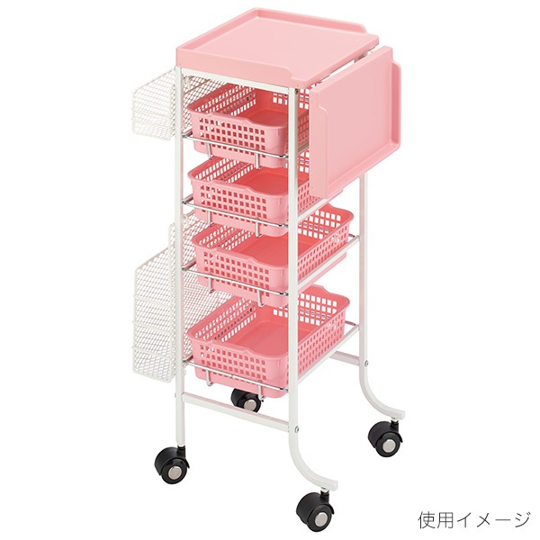 カウンターワゴン C-196 5段 カラー4色 日本製