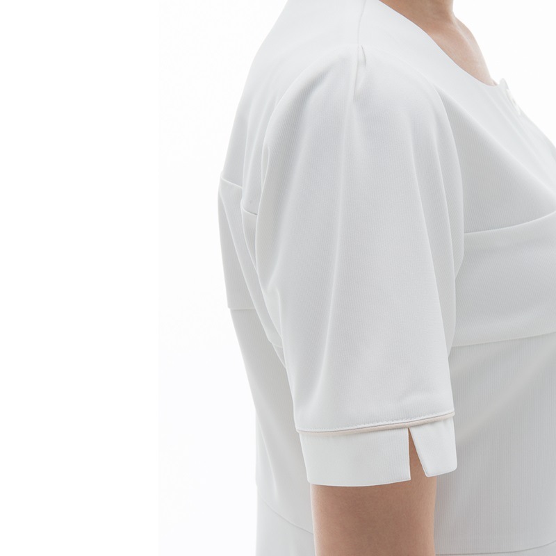 LH6202 チュニック オフホワイト チャコール NAGAILEBEN Beads Berry ナガイレーベンビーズベリー