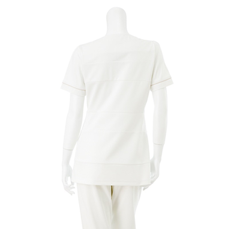 LH6202 チュニック オフホワイト チャコール NAGAILEBEN Beads Berry ナガイレーベンビーズベリー