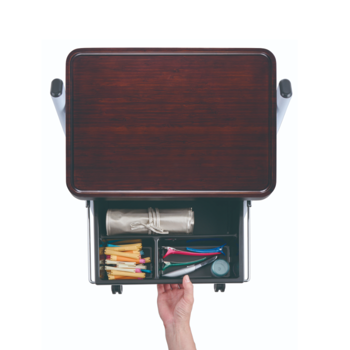 C-551バンブーワゴン (トレーパット2段付き) 2色 ダークブラウン ナチュラル 日本製