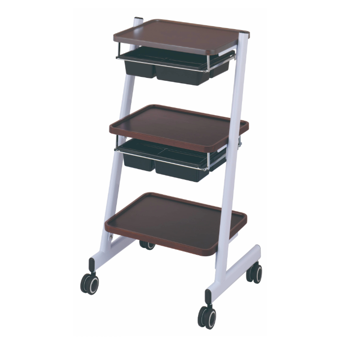 C-551バンブーワゴン (トレーパット2段付き) 2色 ダークブラウン ナチュラル 日本製