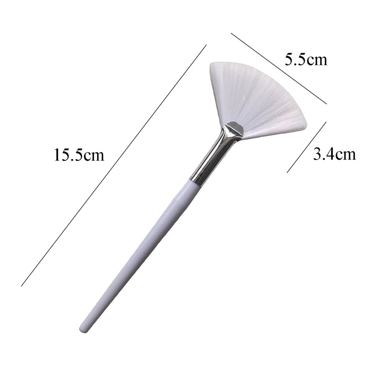 マスクブラシ 酸に強い ナイロン素材 ピール フォームブラシ 扇型刷毛