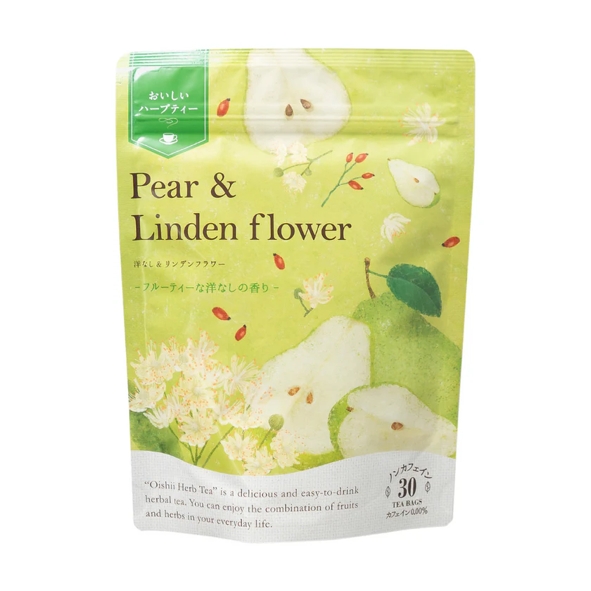 生活の木 おいしいハーブティー 洋なし＆リンデンフラワー 30個入 ノンカフェイン（カフェイン0.00％）
