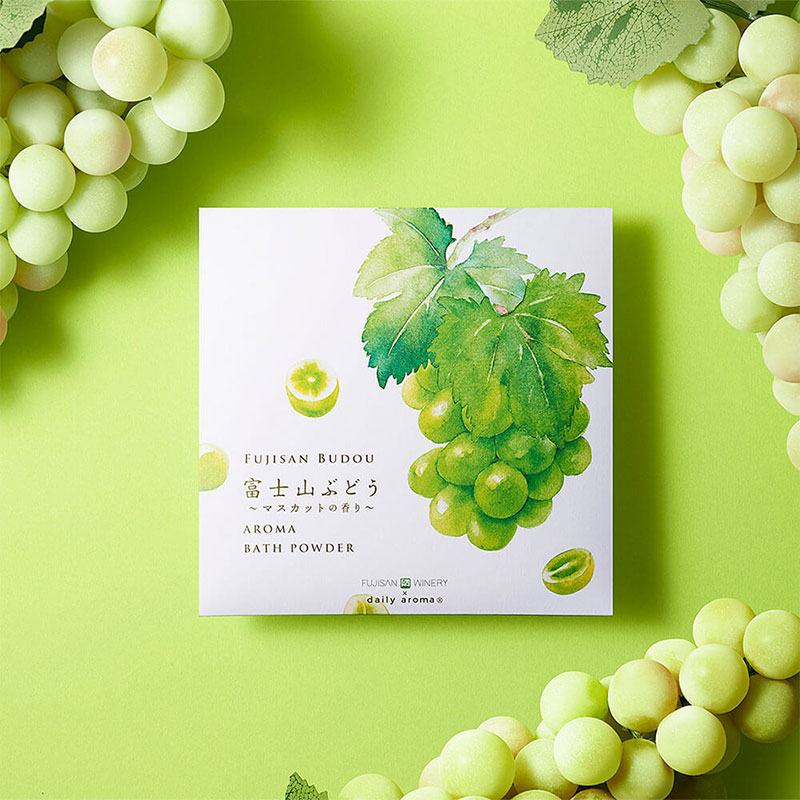デイリーアロマ 富士山ぶどう アロマバスパウダー 40g×10袋セット
