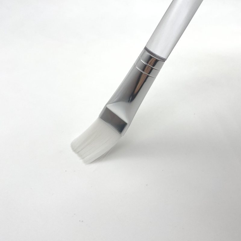 マスクブラシ ナイロン 長さ16.0cm クリア＆ホワイト フェイシャルパック用はけ