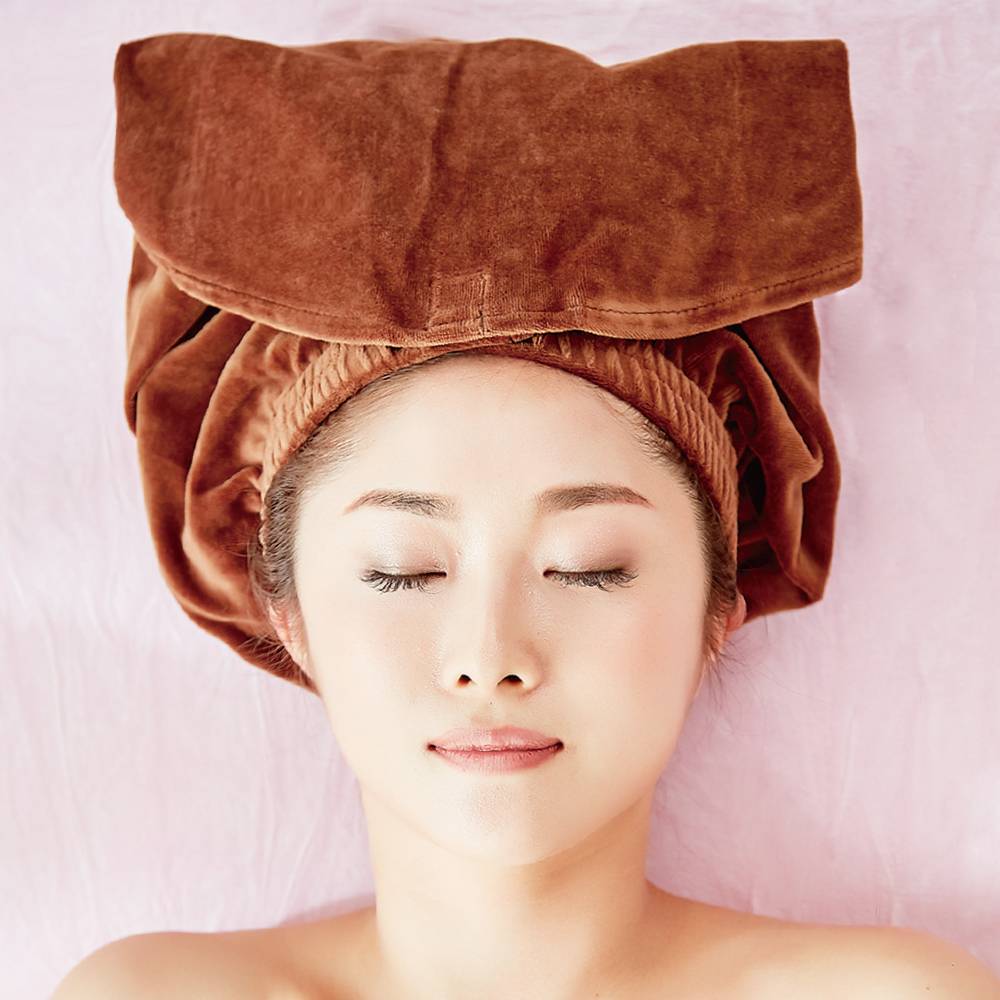 【在庫セール】ベロア ヘアターバン＜色：ブラウン＞