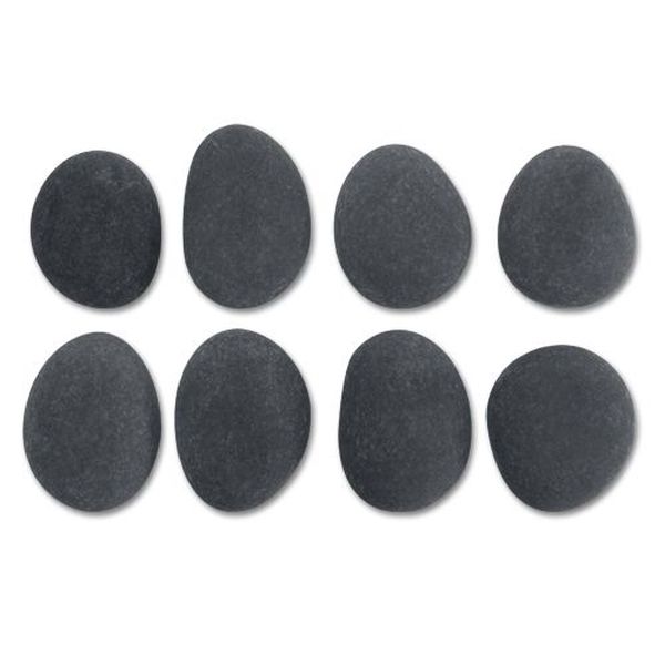 ホットストーン 身体用玄武岩(大)8個セット(アリゾナ)(約6-9cm 厚み：約2.5-3cm)ハワイアンロミロミマッサージ