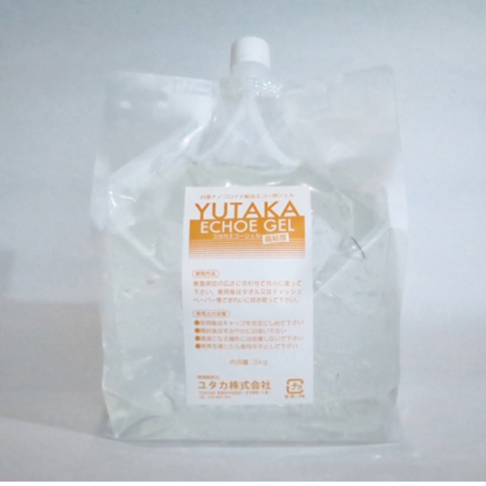 ユタカ エコー用ジェル 高粘度タイプ 3㎏×2 250g空ボトル付き YUTAKA クリニック 医療機関 痩身キャビテーション
