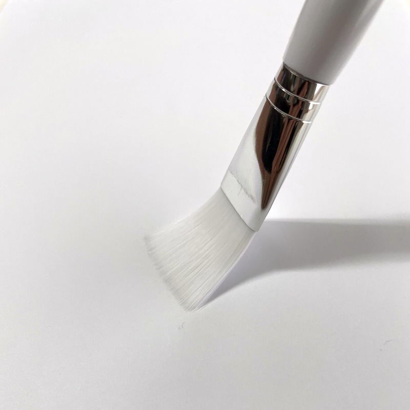 マスクブラシ ナイロン 長さ17.5cm ホワイト フェイシャルパック用はけ