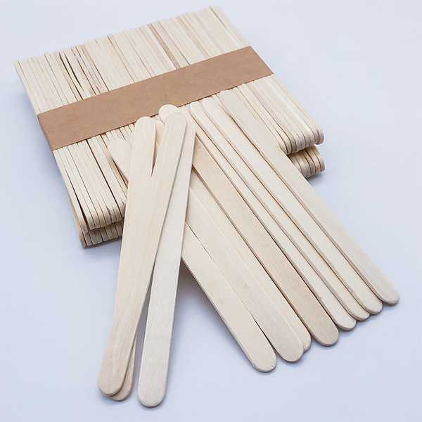 木べらウッドスパチュラ木製使い捨て消耗品小サイズ