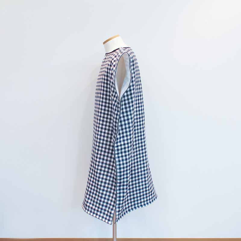 ＜今治タオル＞ハートウエル(HARTWELL) タオルワンピース 着るタオル チェック柄（全2色）