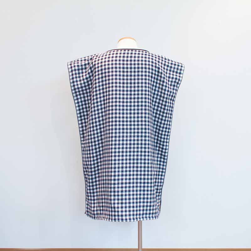 ＜今治タオル＞ハートウエル(HARTWELL) タオルワンピース 着るタオル チェック柄（全2色）