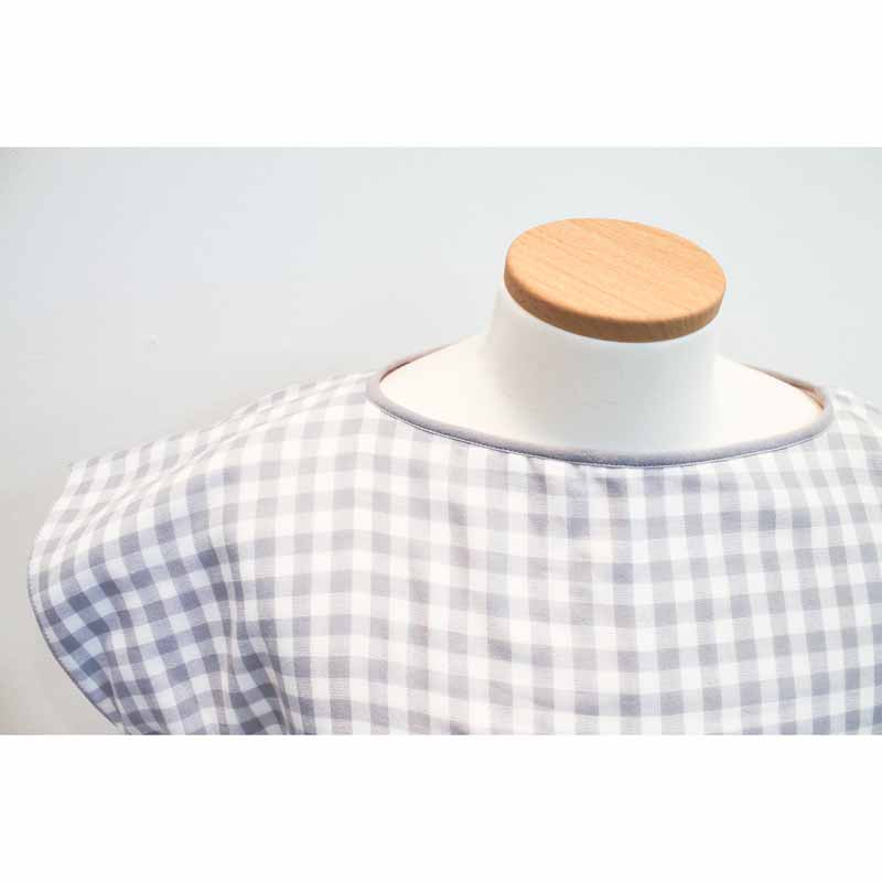 ＜今治タオル＞ハートウエル(HARTWELL) タオルワンピース 着るタオル チェック柄（全2色）