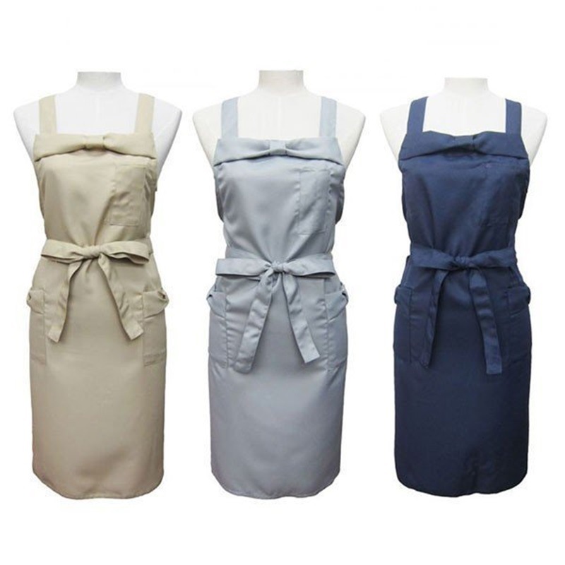 Nail garden（ネイルガーデン） リボンエプロン 6色  ブラック ピンク ショコラ ベージュ グレー ネイビー