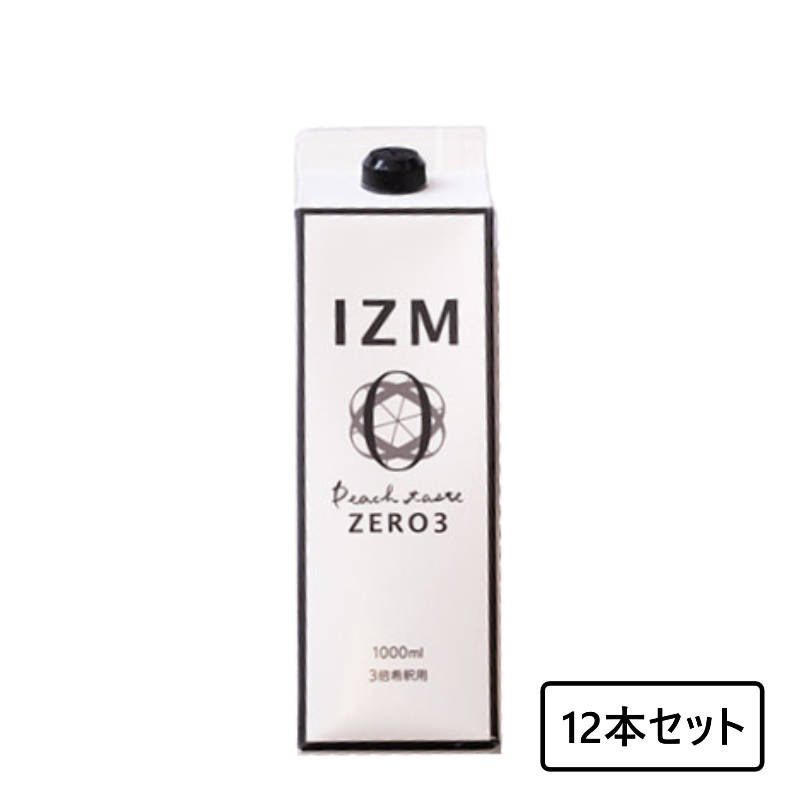 IZM(イズム)PEACH TASTE ZERO 3 1000mL 12本セット