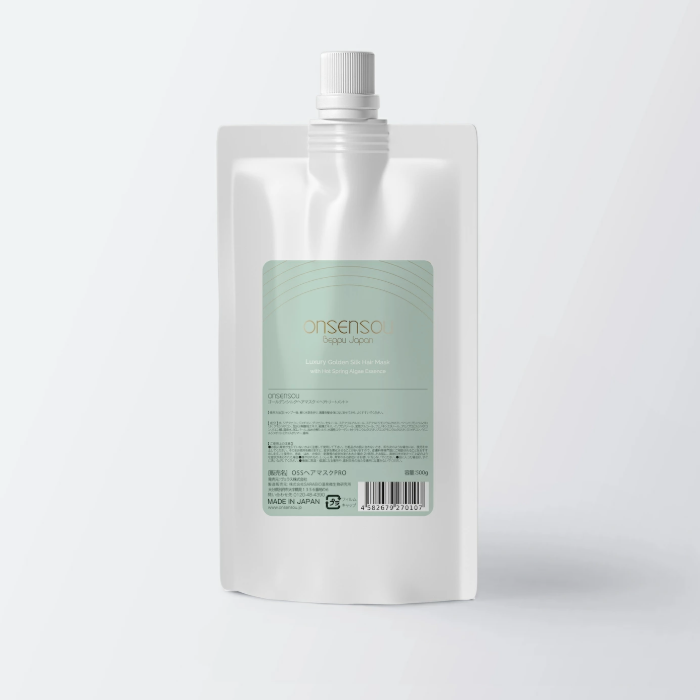 onsensou ゴールデンシルクヘアマスク 詰め替えパウチ 500g 温泉由来の成分 おんせんそう