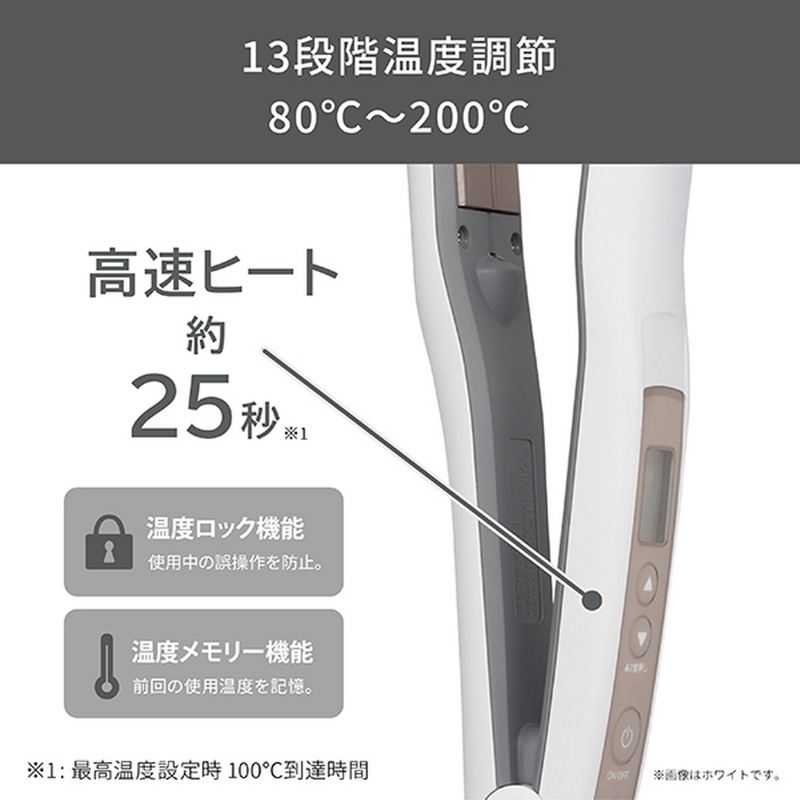 TESCOM マイナスイオン ストレートアイロン TS460A(バリエーション2色)