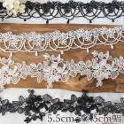 5.5から7.5cm幅 幅広ケミカル光沢レース インテリア装飾 リボン資材 アクセサリーパーツ 営業日即日発送 |レース|テープリボン