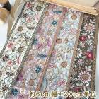 6cm幅 太幅インド刺繍リボン 花柄幾何学模様 幅広リボンブレード 和装ヘアアレンジ小物資材パーツ販売 営業日即日発送 