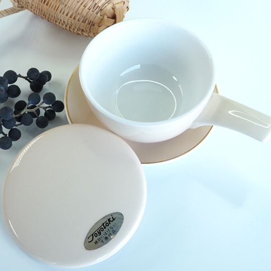 東洋陶器 アンティーク　カップソーサー レア物アンティーク雑貨 エッグベーカー 目玉焼き器  コーヒーカップヴィンテージ雑貨 骨董品 日本製陶器 営業日即日発送