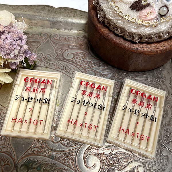 日本買付品 昭和レトロ　デットストック　手芸用品 ミシン用品 ジョーゼット針 ミシン針 ORGAN オルガン 裁縫用品 手芸用品 営業日即日発送 [ワールデザインbistarai]