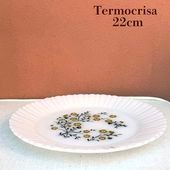 ヨーロッパ買付品 メキシコファイヤーキング サラダプレート ミルクガラス termocrisa ターモクリサ ヴィンテージ 平大皿  キッチン雑貨 営業日即日発送