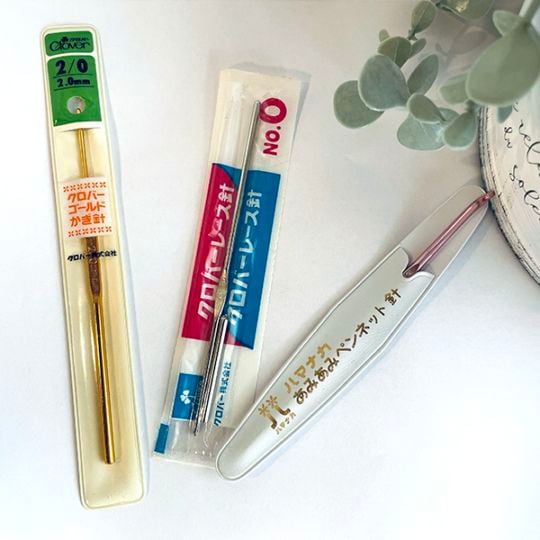 アンティーク 昭和レトロ デットストック品 レース編み針 クローバーゴールドかぎ針編み針  ハマナカあみあみペンネット針ニット編み 毛糸細糸中太糸 営業日即日発送