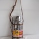 昭和レトロ 希少魔法瓶 保温水筒ボトル 革ショルダー付き バンビ BAMBI BOTTLE インテリア雑貨 アンティークボトル キッチン雑貨 <送料無料>