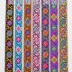 2cm幅 インドフラワー刺繍チロリアンテープ インド細幅リボン フラワー刺繍 カメラチェーン カチューシャ作り　ヘッドドレス 和装アクセサリー  営業日即日発送 [ワールデザインbistarai]