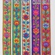 2cm幅 インドフラワー刺繍チロリアンテープ インド細幅リボン フラワー刺繍 カメラチェーン カチューシャ作り　ヘッドドレス 和装アクセサリー  営業日即日発送 [ワールデザインbistarai]
